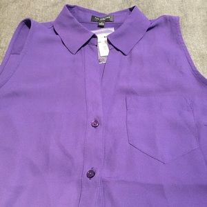 [NWT] THE LIMITED purple sleeveless top size small